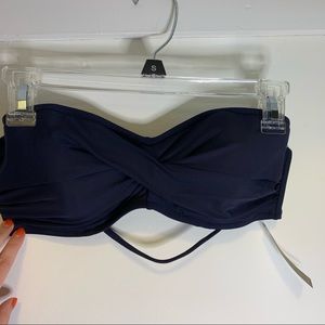 NWT J Crew bandeau bathing suit top - size 36C